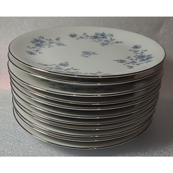 Johann Haviland Bavaria Blue Garland Bread Butter Small Plates 6"  Set of 11 - Picture 1 of 4